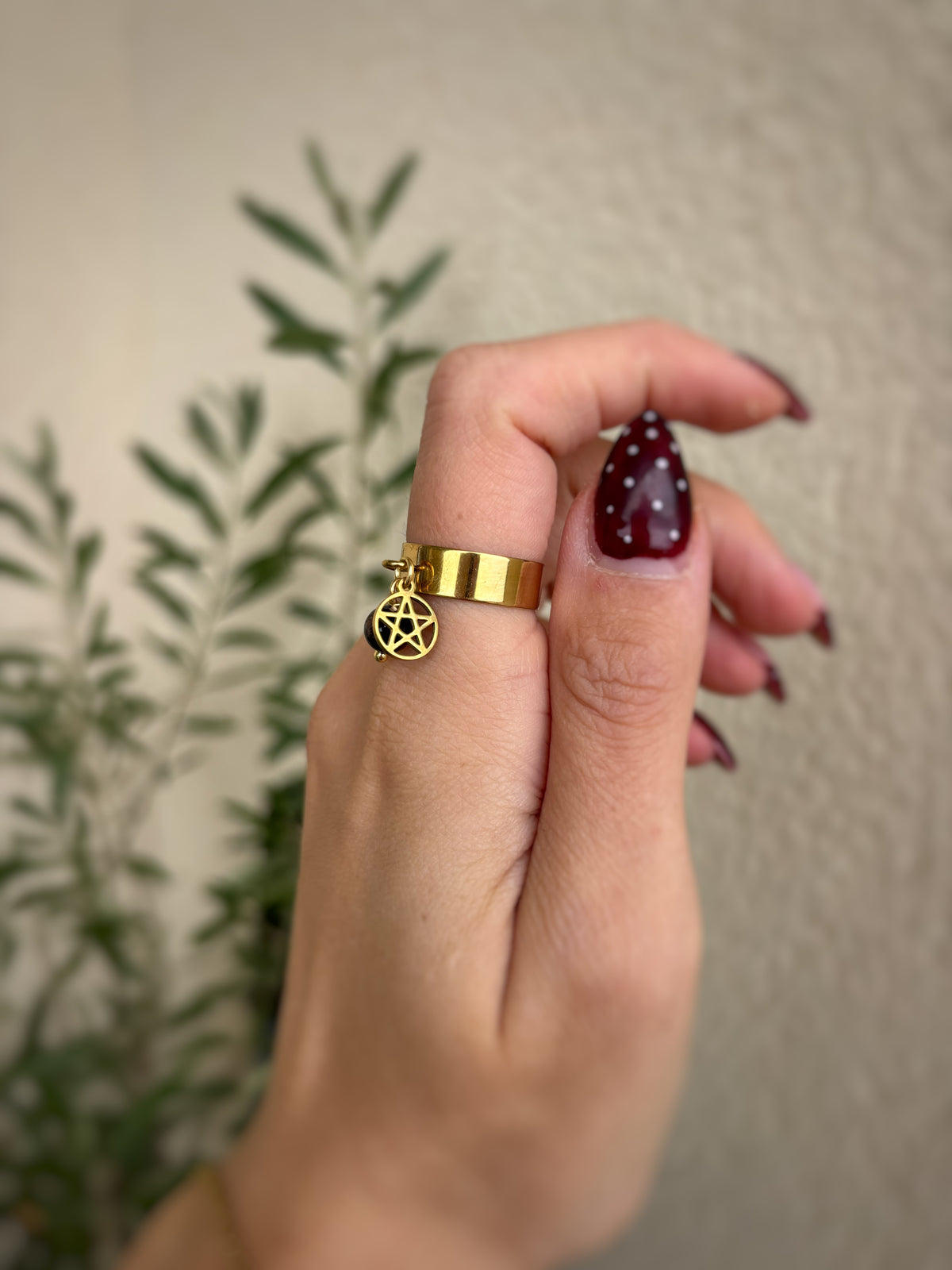 Bague witchy - Grenat