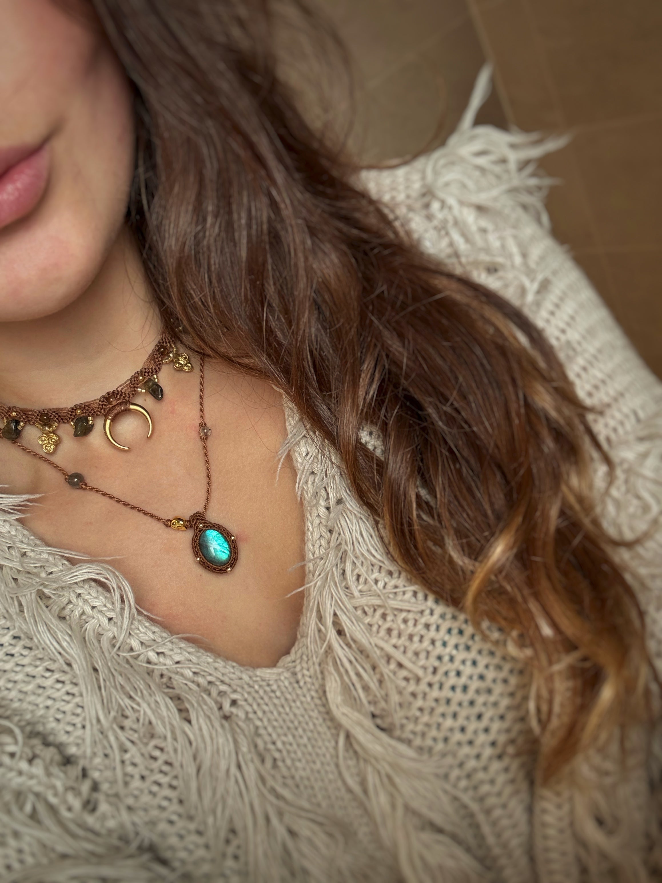 Talisman micro-macramé