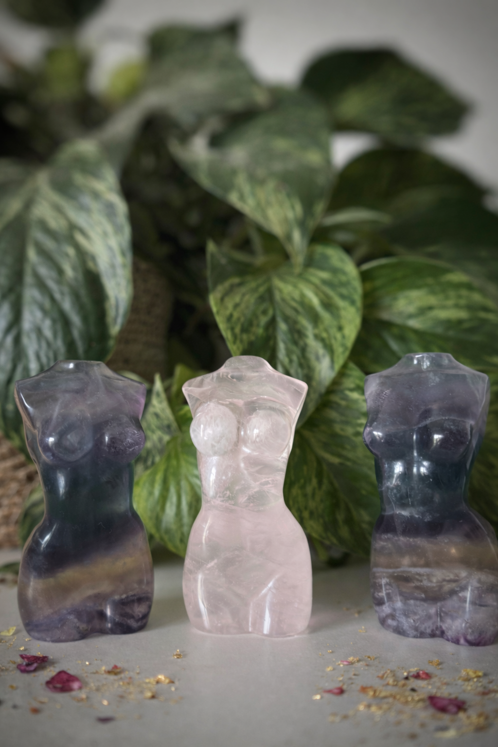 Buste femme Quartz rose