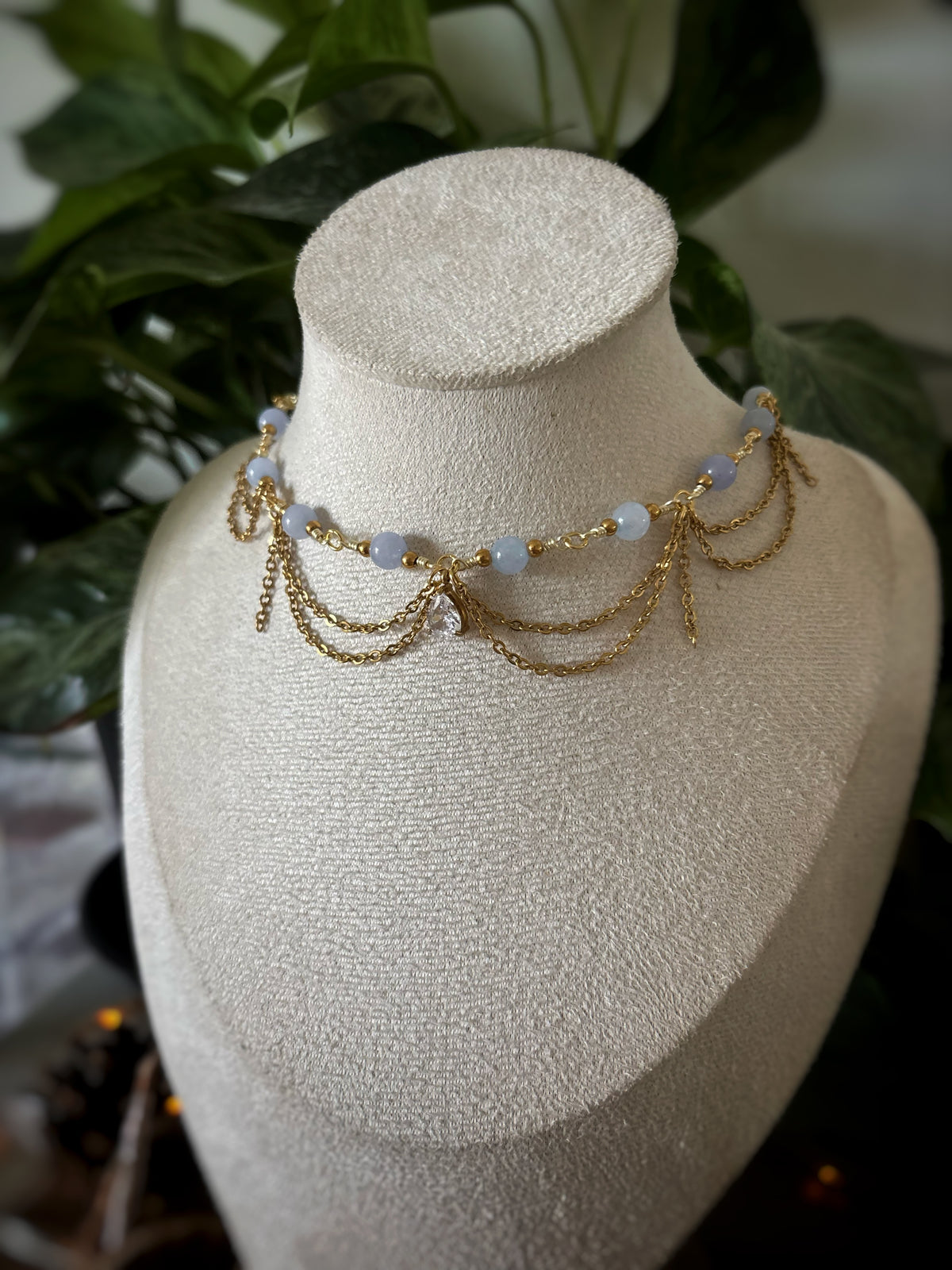 Collier Diya - Aigue-marine