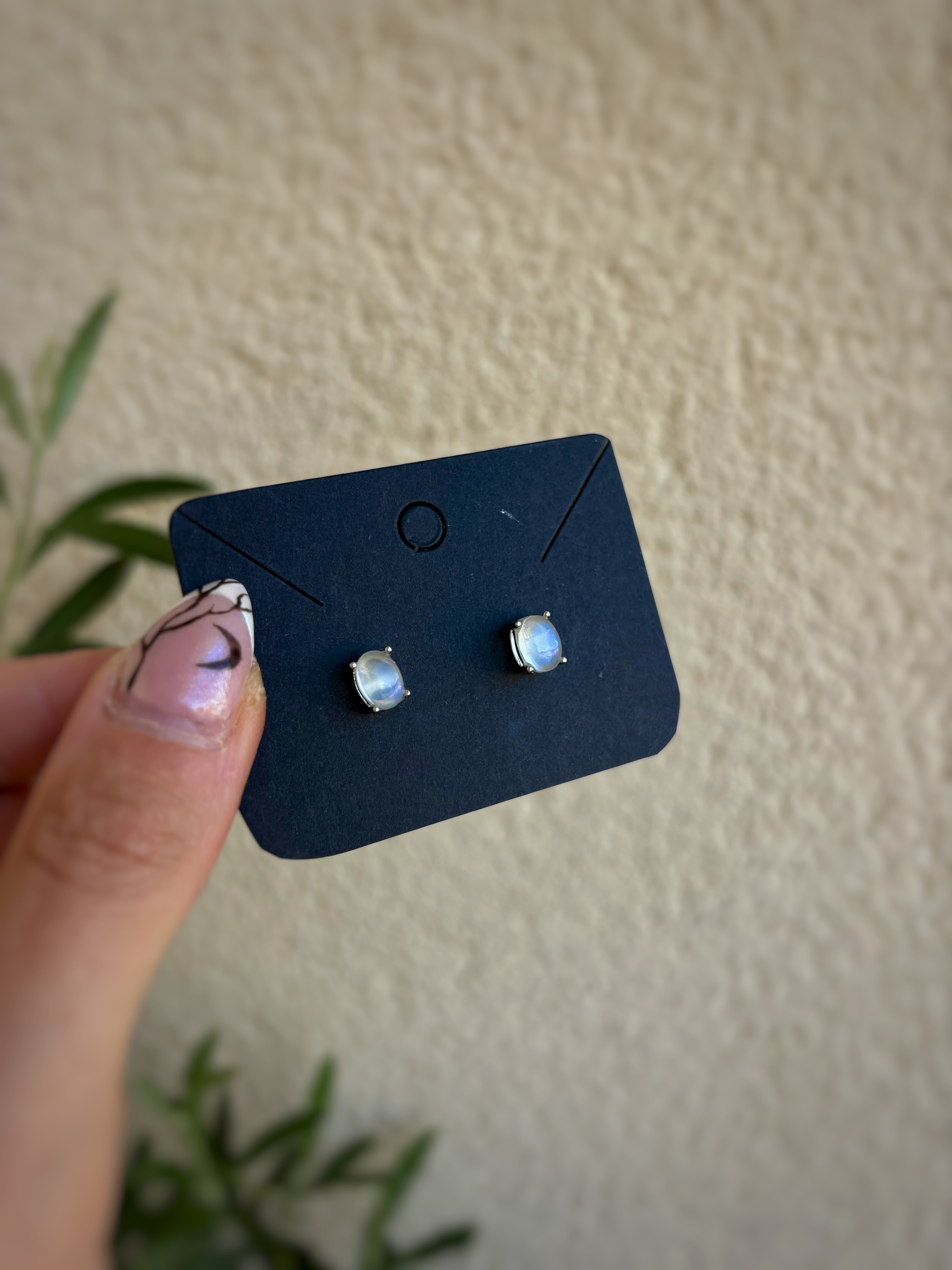 Boucles d’oreilles en argent 925 & pierre de lune