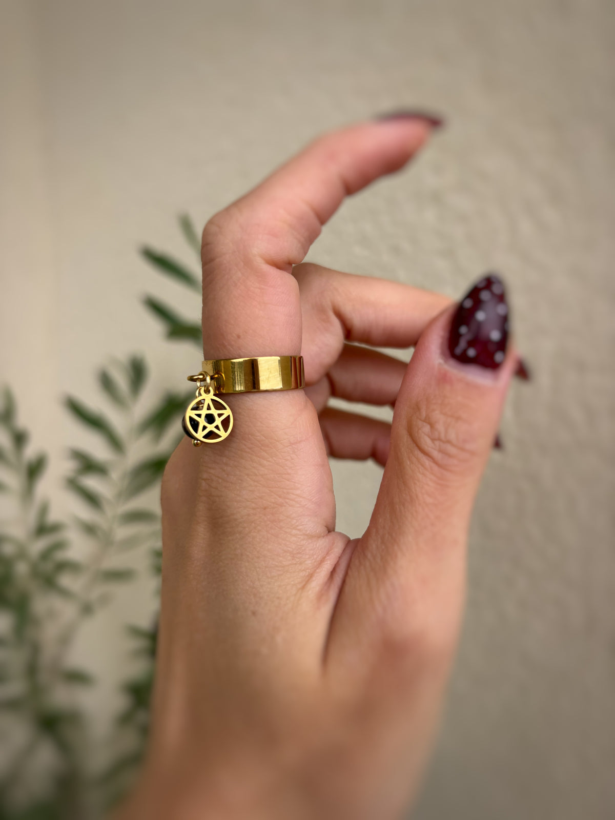 Bague witchy - Grenat